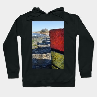 Rubic Cube painted on a WWII tank defence block - Bamburgh, UK Hoodie